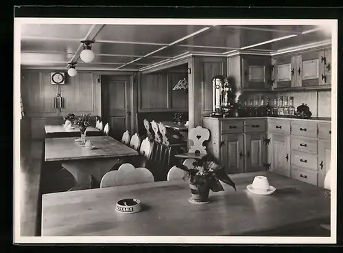 AK Gais, Restaurant Löwen, Innenansicht