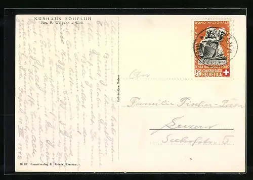 AK Hohfluh, Kurhaus, Bes.: E. Weigand-Willi