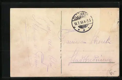 AK Clerf, Ortsansicht aus der Vogelschau