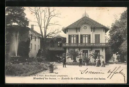 AK Mondorf les bains, Entrée de l`Etablissement des bains