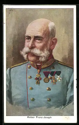 AK Portrait von Kaiser Franz Josef I. von Österreich
