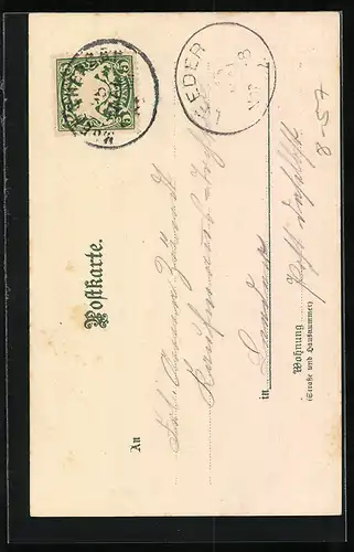 Lithographie Münchner Kindl, Küche