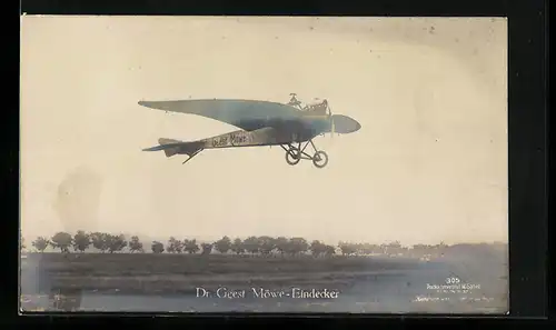 Foto-AK Sanke Nr. 305: Dr. Geest Möwe-Eindecker, Flugzeug