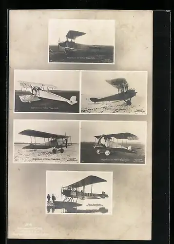 AK Sanke Nr. 316: Doppeldecker und Marine Doppeldecker der Gothaer Waggonfabrik