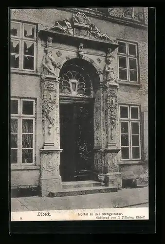 AK Lübeck, Portal in der Mengstrasse