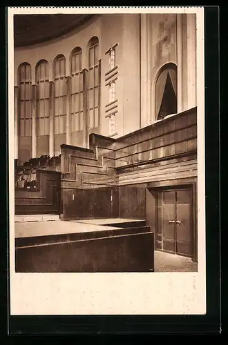 AK Mülheim a. d. R., Festsaal, Podiumecke mit Loge, Art Deco