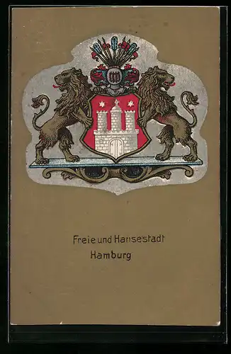 AK Hamburg, Wappen der Hansestadt