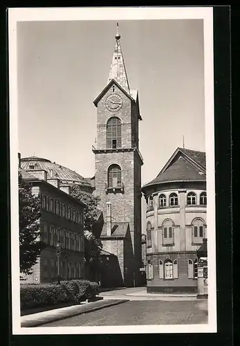 AK Karlsruhe, Turm der St. Stephanskirche und Ständehaus