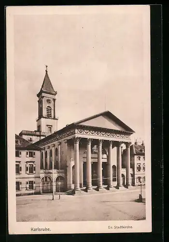 AK Karlsruhe, Ev. Stadtkirche