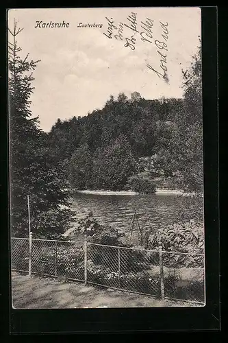 AK Karlsruhe, Blick zum Lauterberg