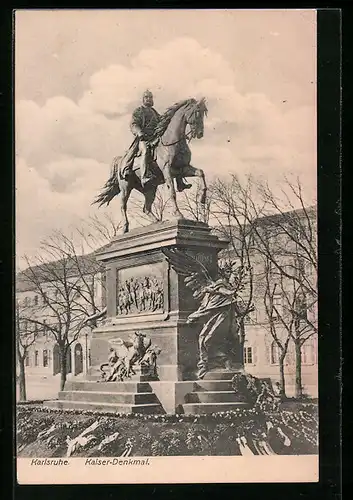 AK Karlsruhe, Kaiser-Denkmal