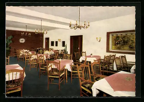 AK Jesteburg /Lüneb. H., Hotel-Restaurant Gasthaus Niedersachsen G. Peters, Speiseraum