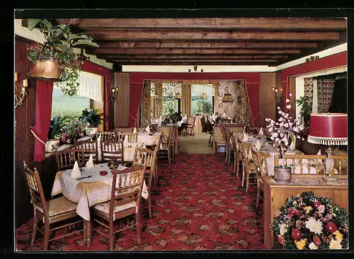 AK Hinterzarten /Schwarzw., Hotel Thomahof, Innenansicht