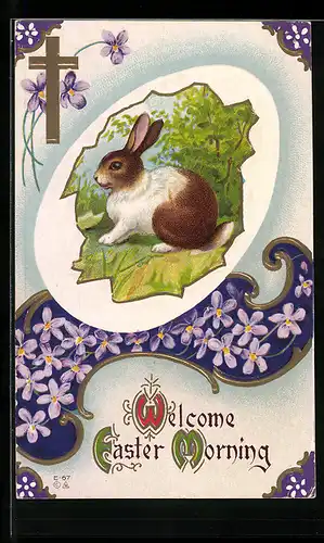 AK Osterhase im Grünen, Kreuz