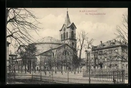 AK Karlsruhe, St. Stephanskirche