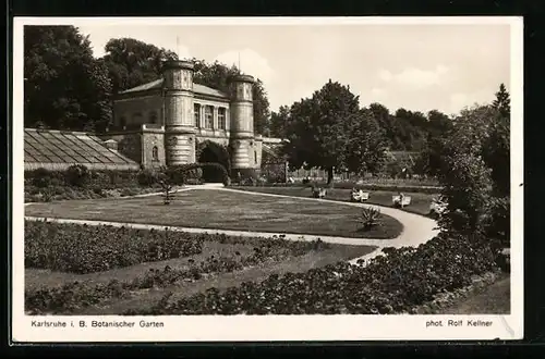 AK Karlsruhe i. B., Botanischer Garten