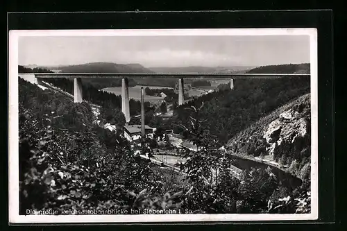 AK Siebenlehn i. Sa., Ansicht der Reichsautobahnbrücke