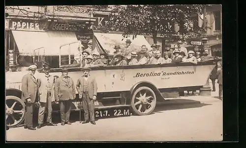 Foto-AK Berlin, Berolina Rundfahrten, Alexanderstrasse 35