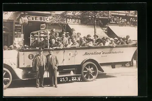 Foto-AK Berlin, Berolina Rundfahrten GmbH, Alexanderstrasse 35