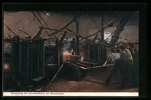 AK Herstellung des Schweisstieben aus Rohschienen