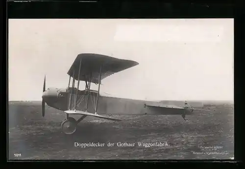 Foto-AK Sanke Nr. 1011: Doppeldecker der Gothaer Waggonfabrik