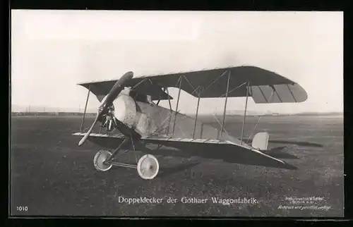 Foto-AK Sanke Nr. 1010: Doppeldecker der Gothaer Waggonfabrik