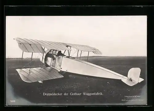 Foto-AK Sanke Nr. 1009: Doppeldecker der Gothaer Waggonfabrik