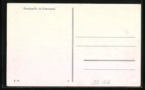 AK Hauskapelle im Unterstand