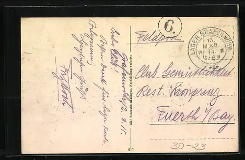 AK Gefangene Franzosen in Uniform