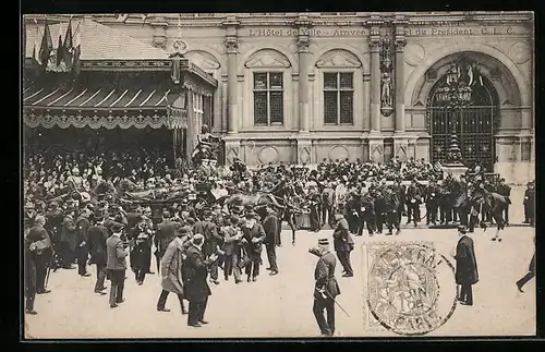 AK Paris, Visite de Alphonse XIII., L`Hôtel de Ville