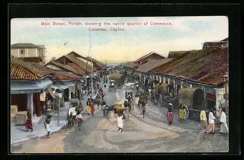 AK Colombo, Pettah, showing the Native Quarters of Commerce