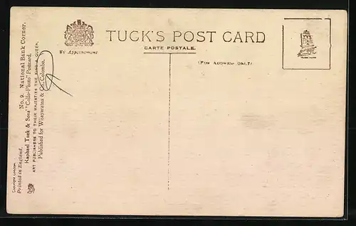 AK Colombo, National Bank Corner, Strassenbahn