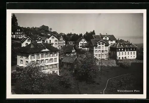 AK Walzenhausen-Platz, Ortsansicht aus der Vogelschau