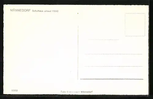 AK Männedorf, Das 1950 erbaute Schulhaus