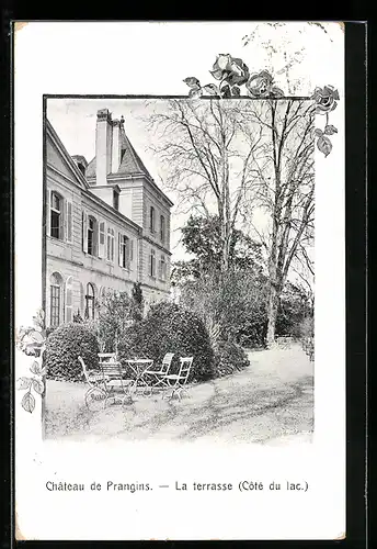 AK Prangins, Chateau de Prangins, La terrasse, Cote du lac