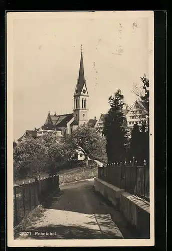 AK Rehetobel, Blick auf die Kirche des Ortes
