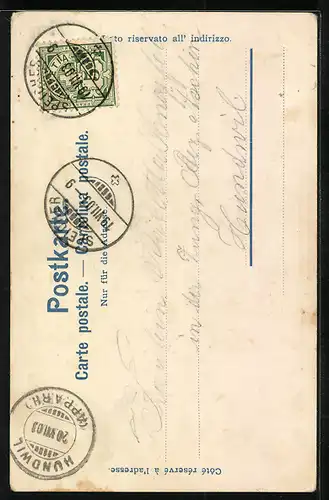 Künstler-AK Vögelinsegg, 500. Gedächtnistag 1903 der Schlacht von 1403 bei Vögelinsegg, Festpostkarte