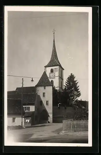 AK Muttenz, Partie an der Kirche