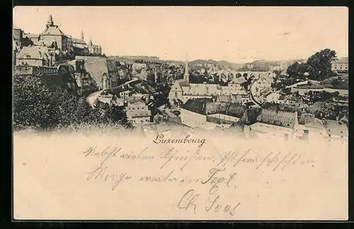 AK Luxembourg, Stadtansicht bei Tag