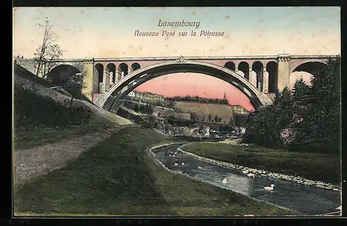 AK Luxembourg, nouveau Pont sur la Pétrusse