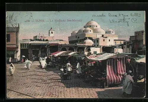 AK Tunis, Blick zur Sidi-Mahrez Moschee