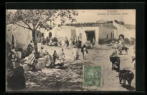 AK Bizerte, Quartier de Marchands Arabes