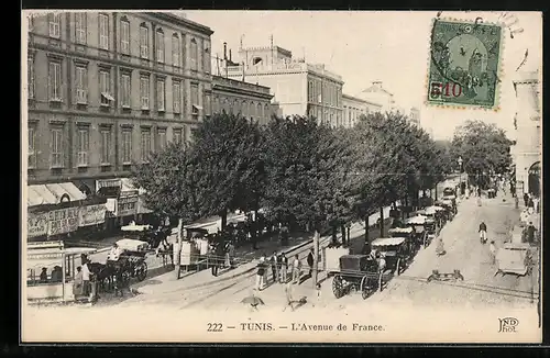 AK Tunis, L`Avenue de France