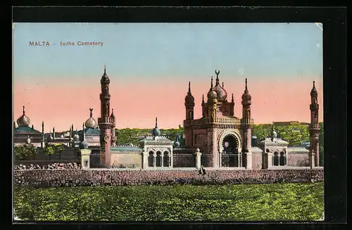 AK Malta, Iurhs Cemetery, Kirche, Moschee, Friedhof