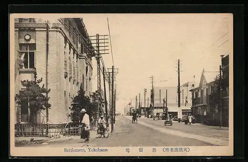 AK Yokohama, Settlement, Strassenpartie