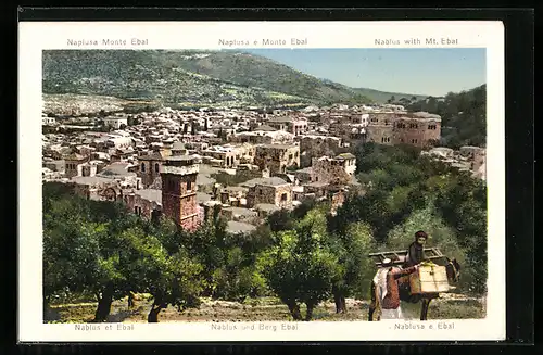 AK Nablus, Panorama with Mt. Ebal