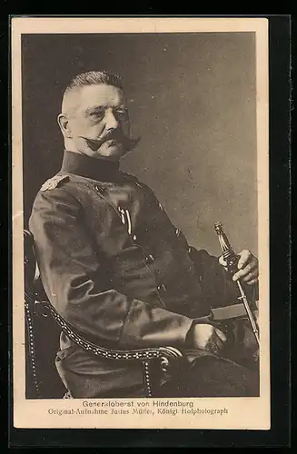 AK Paul von Hindenburg in Uniform