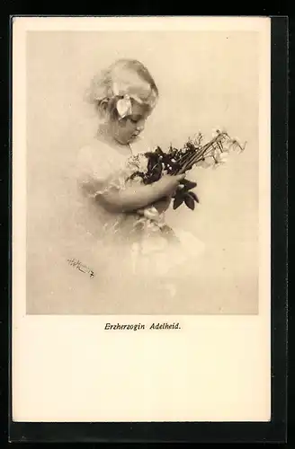 AK Portrait der Erzherzogin Adelheid von Österreich als Kind