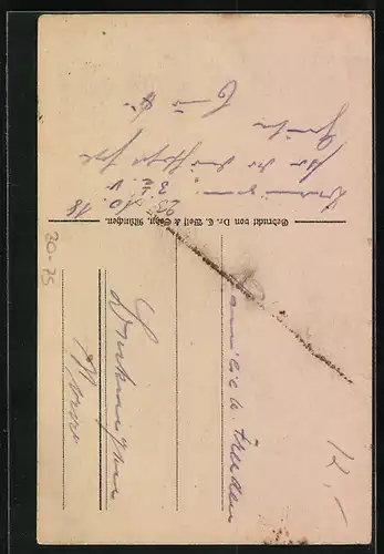 AK Zeichne! 5 % Deutsche Reichsanleihe, Schreibfeder