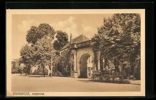 AK Osnabrück, Kutsche am Hegertor